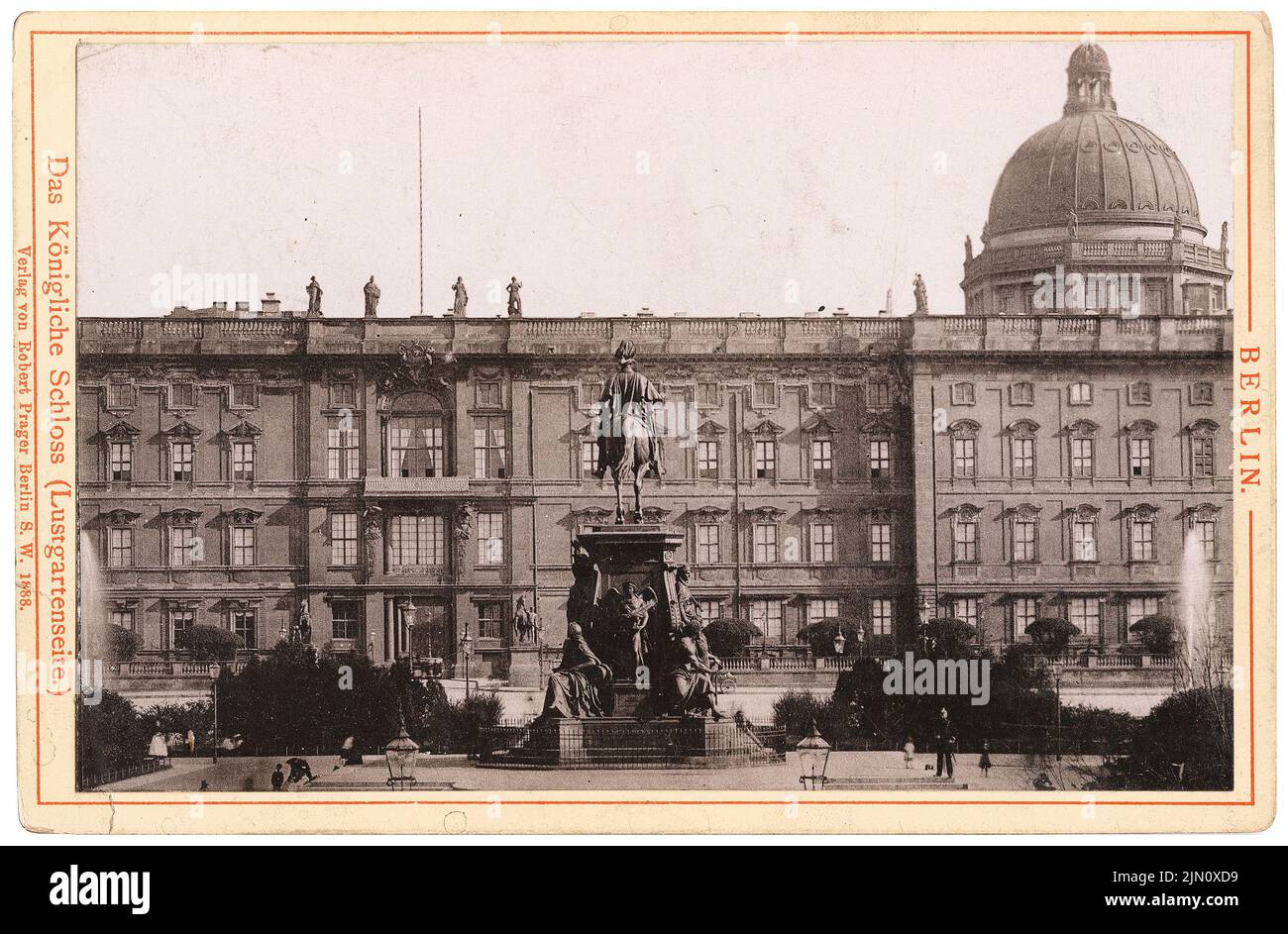 Photographe inconnu, palais de Berlin (sans dat.): Lustgartenite. Photo, 11,1 x 16,9 cm (y compris les bords de numérisation) Unbek. Fotograf : Berliner Stadtschloss (ohne DAT.) Banque D'Images