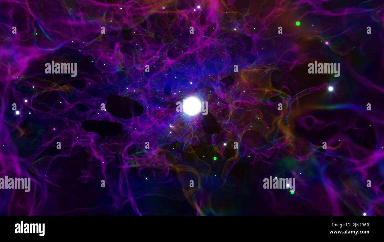 3D illustration arrière-plan pour la publicité et le papier peint dans l'espace et la scène de la terre. 3D rendu en concept décoratif Banque D'Images