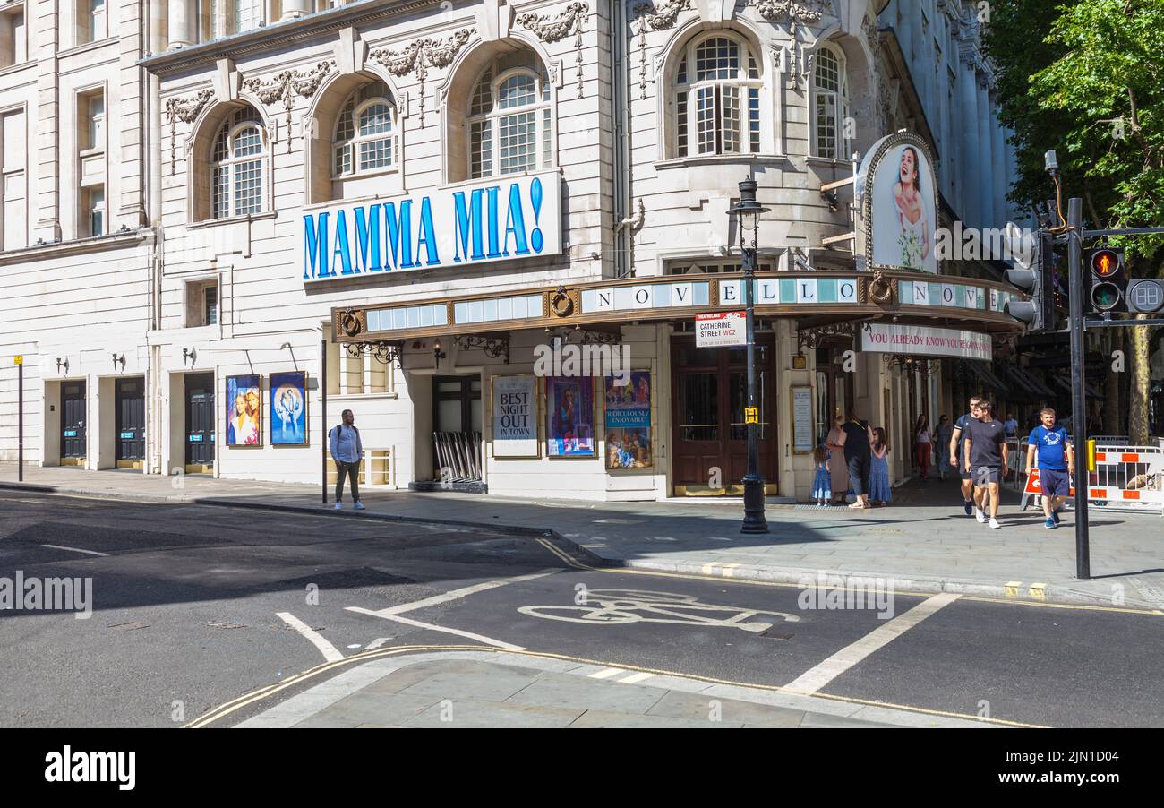 Mamma Mia au Novello Theatre dans le West End de Londres Banque D'Images