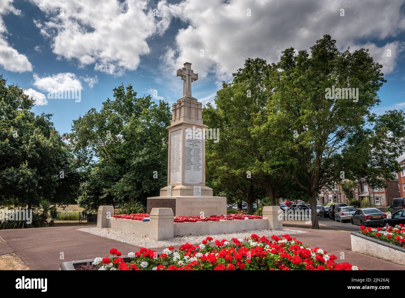 Littlehampton, 4 août 2022 : le mémorial de guerre de la ville Banque D'Images