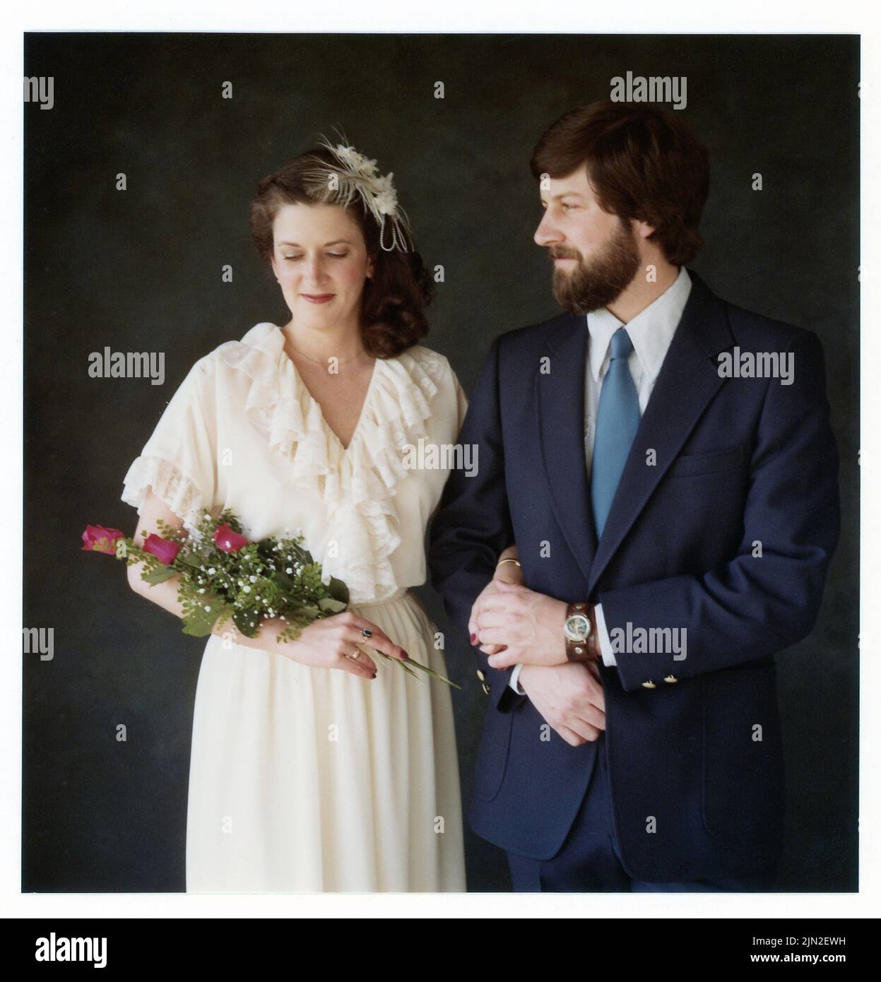 Image de mariage vintage 1981, Californie, États-Unis Banque D'Images