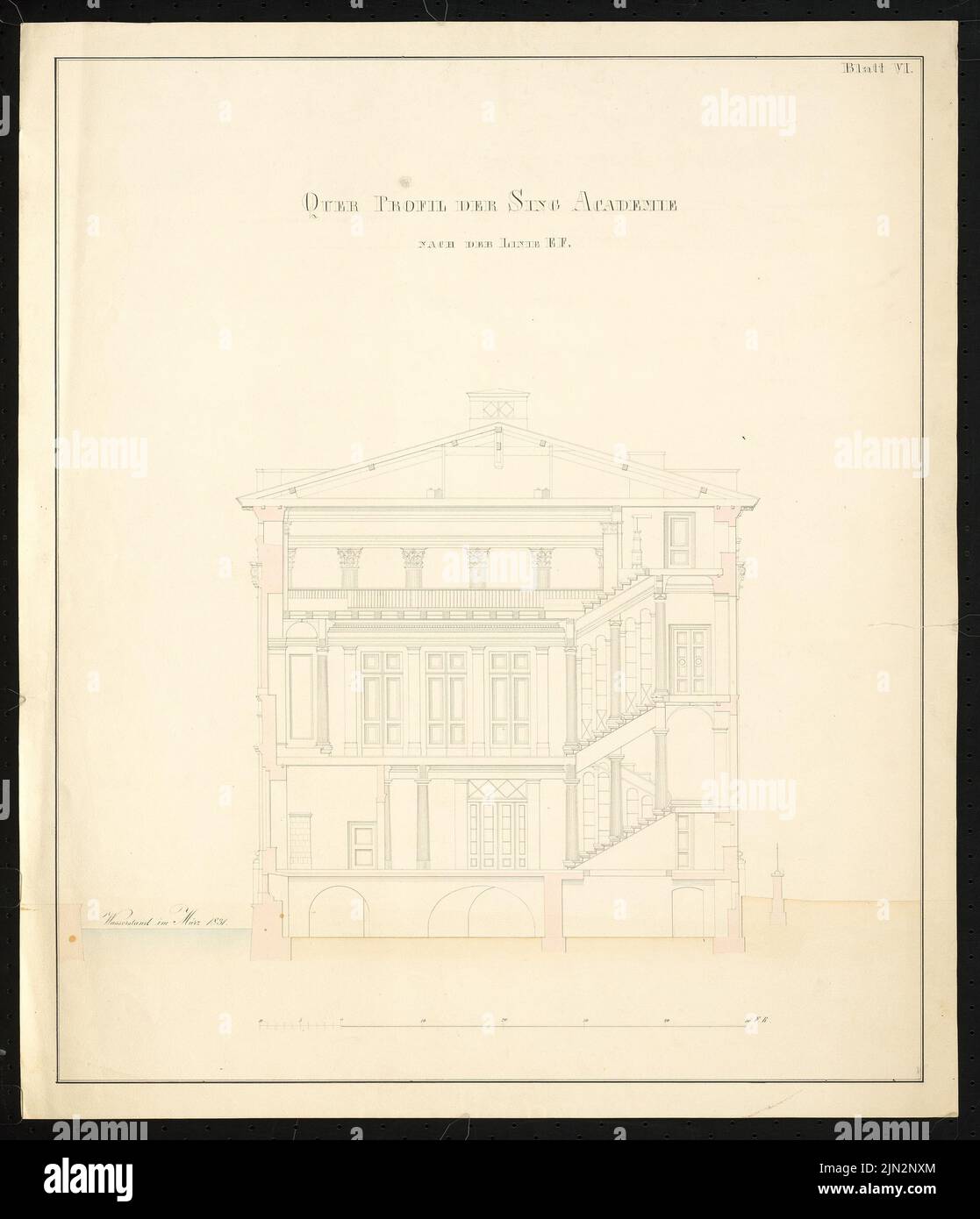 Schinkel Karl Friedrich (1781-1841): Singakademie, Berlin Banque D'Images