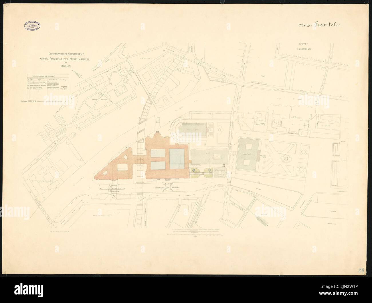 Schwatlo Carl (1831-1884) : compétition de l'île aux musées, Berlin. Offre Banque D'Images