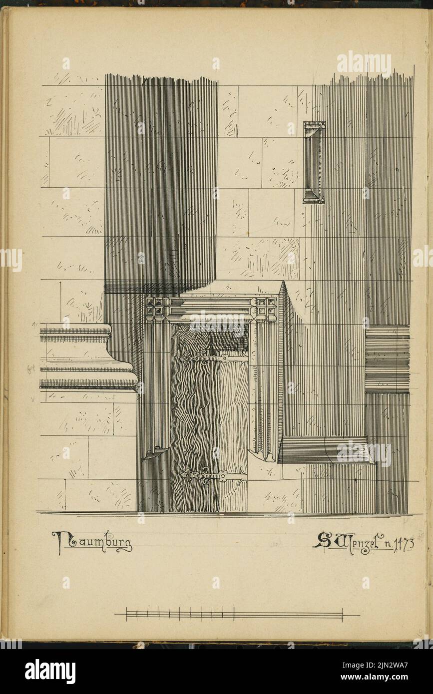 Stiehl Otto (1860-1940): Album de croquis et de photos 1: St. Wenzel, Naumburg/Saale Banque D'Images