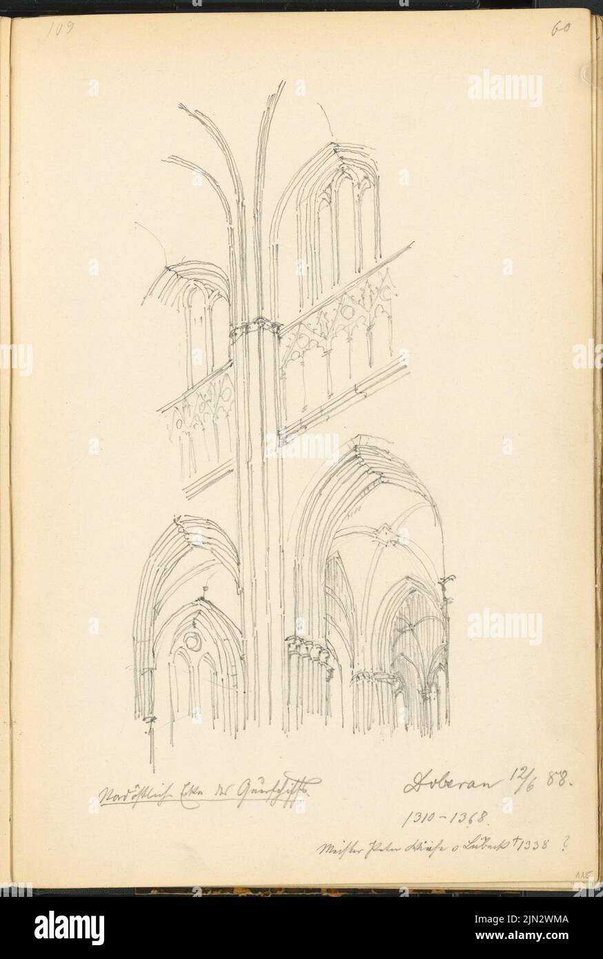 Stiehl Otto (1860-1940): Croquis et album photo 1: Dom, Doberan Banque D'Images