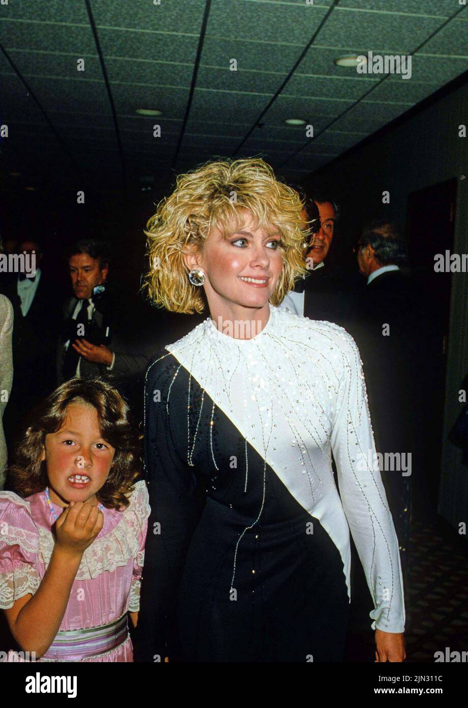 DOSSIER pics : Olivia Newton-John 1948-2022. **PHOTO DE FICHIER** Olivia Newton-John est décédé. Olivia Newton John et sa fille Chloe Lattanzi crédit: Ralph Dominguez/MediaPunch crédit: MediaPunch Inc/Alay Live News Banque D'Images