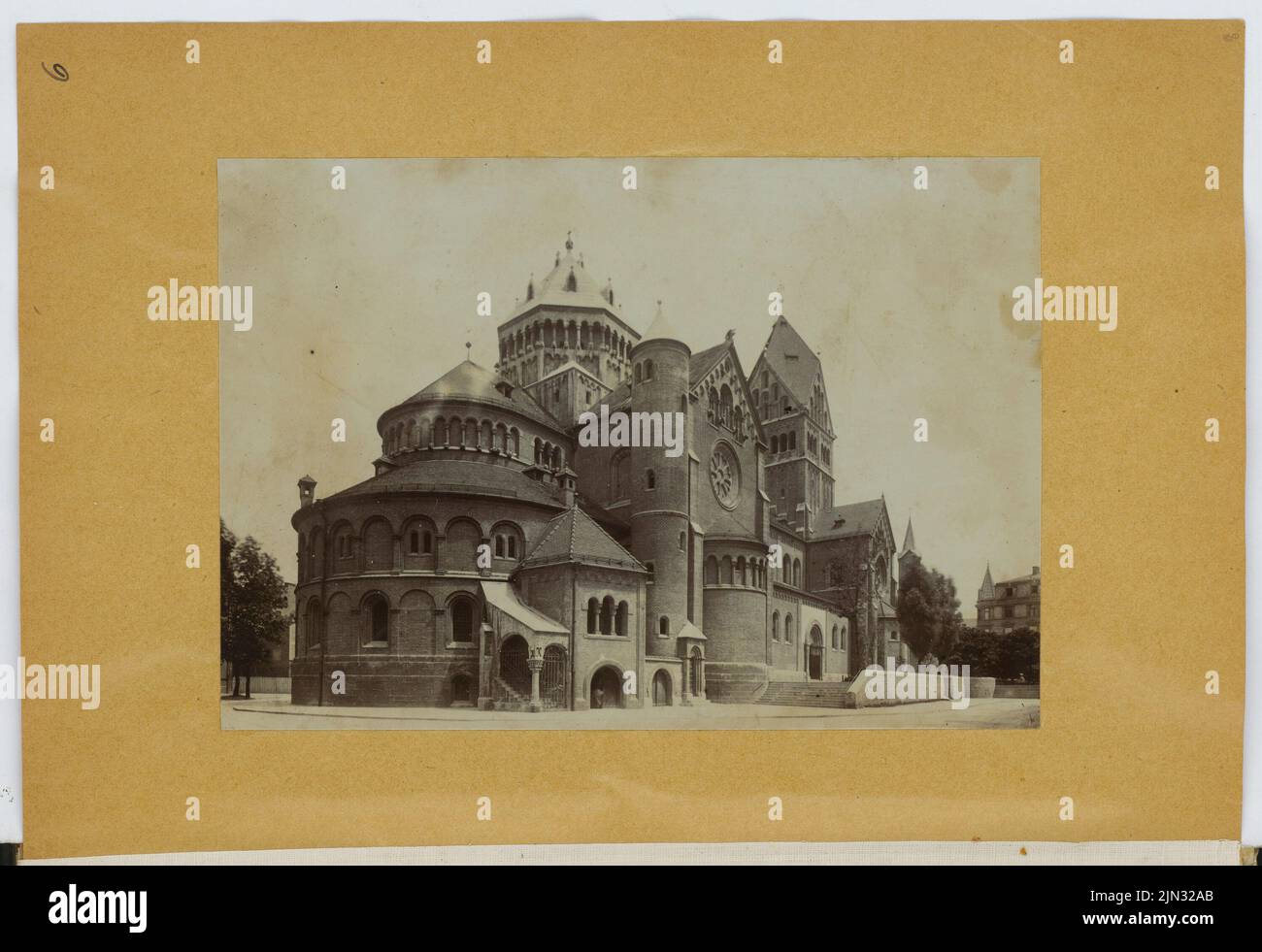 Stiehl Otto (1860-1940) : album de croquis et de photos 13 : église paroissiale de Saint Anna im Lehel. Munich Banque D'Images