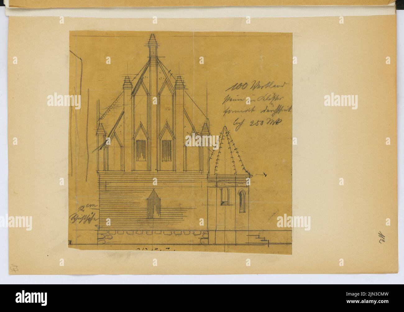 Saint Nicolai, Berlin-Spandau: Vue (de: Sketch and photo album 28) Banque D'Images