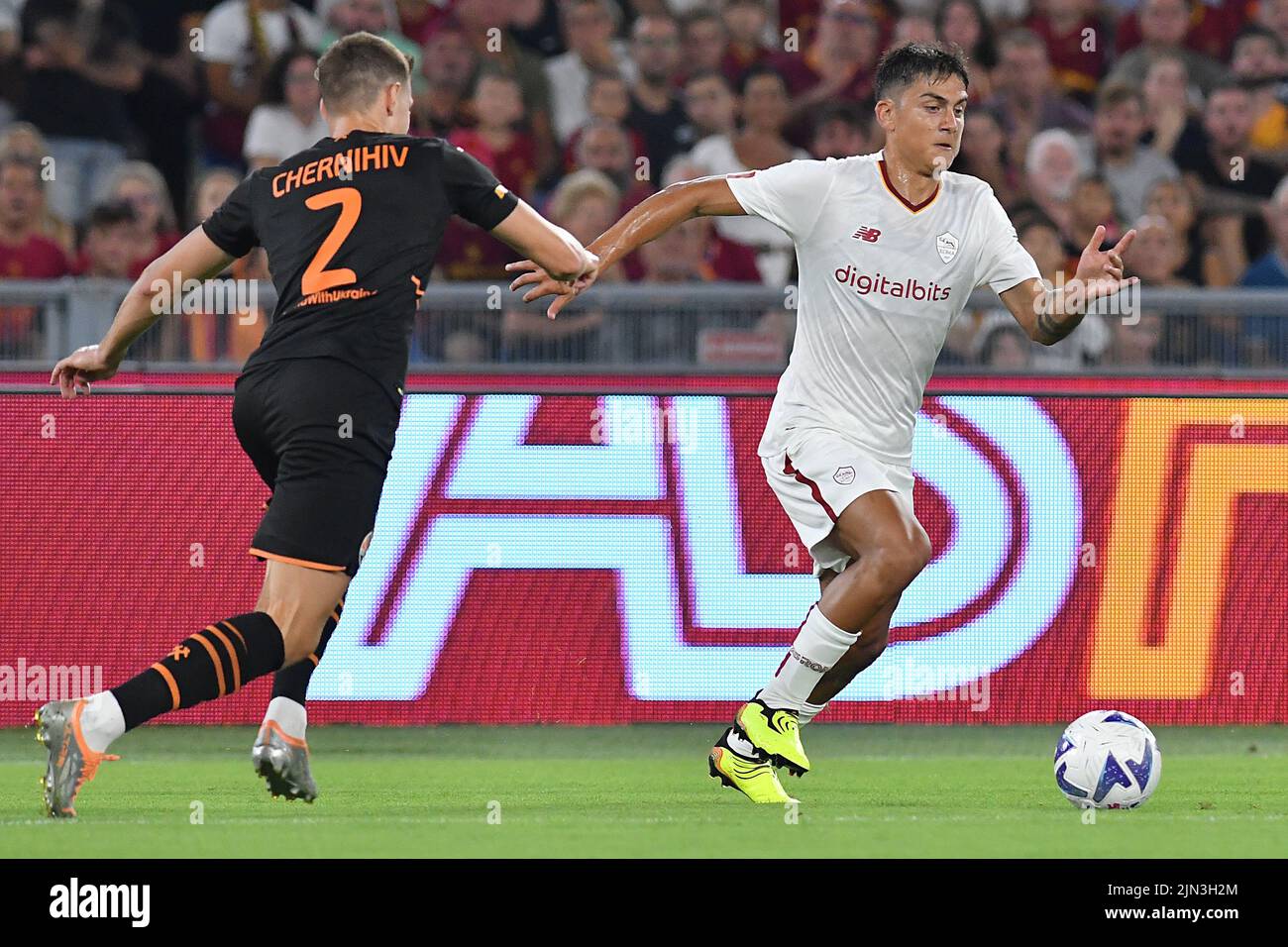 Stadio Olimpico, Rome, Italie. 7th août 2022. Match de football amical Roma versus Shakhtar Donetsk: Paulo Dybala of AS Roma crédit: Action plus Sports/Alamy Live News Banque D'Images