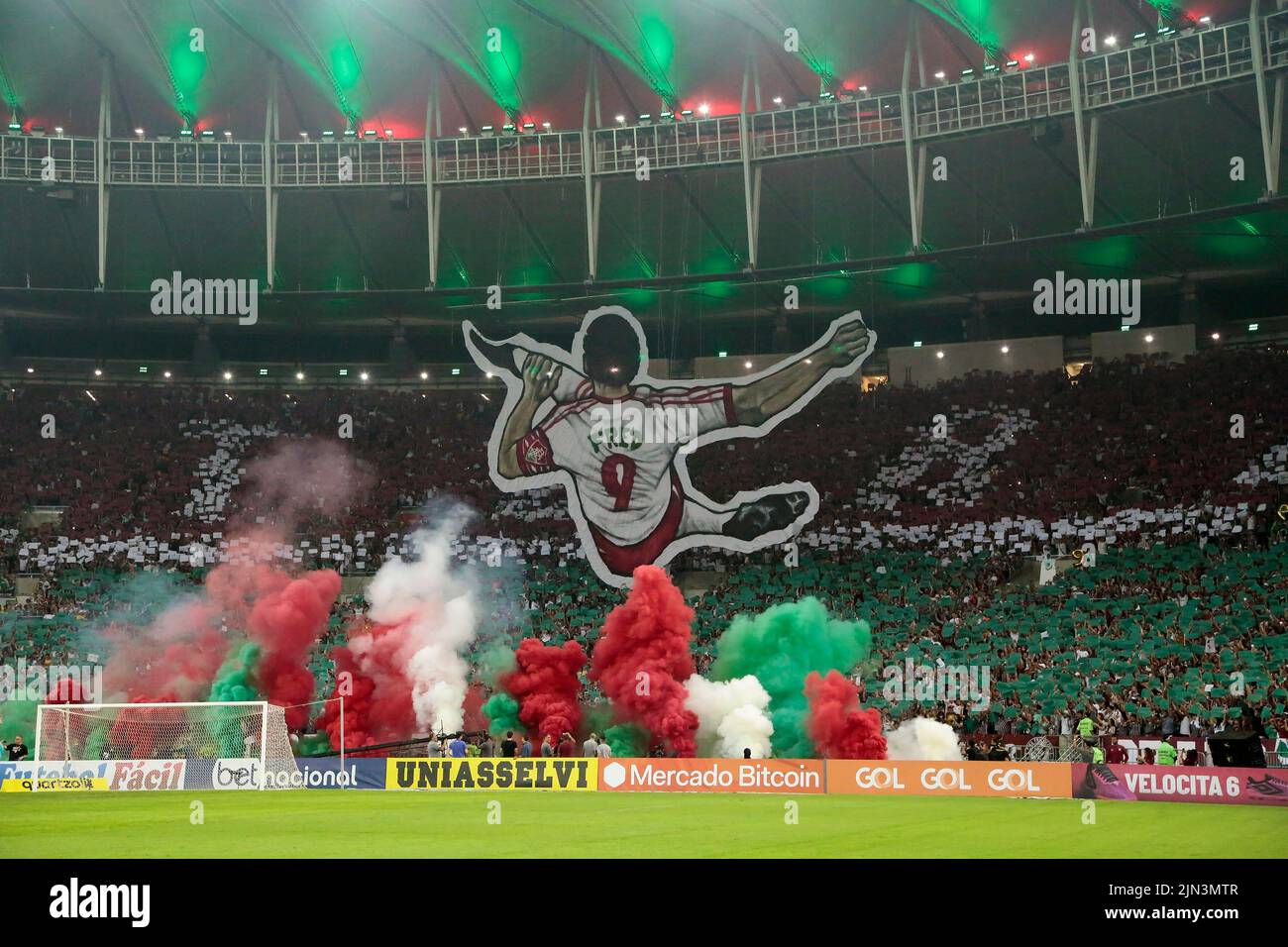 Rio de Janeiro, Brésil, 9 juillet 2022. Drapeau du joueur de football Fred de l'équipe de fluminense, pendant le match de fluminense contre Ceará pour les Champions brésiliens Banque D'Images