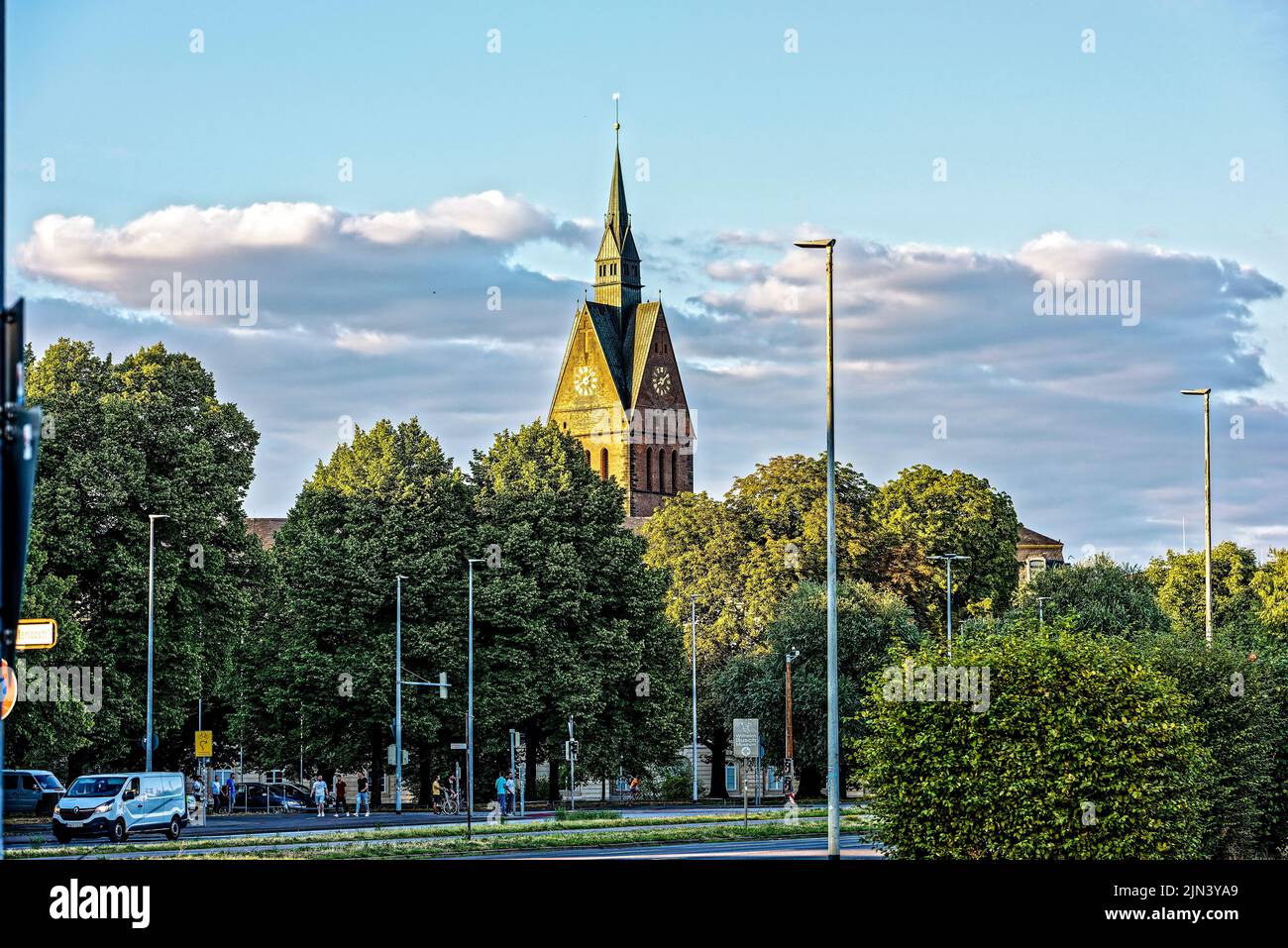 Neues Rathaus Hanovre. Allemagne. Banque D'Images