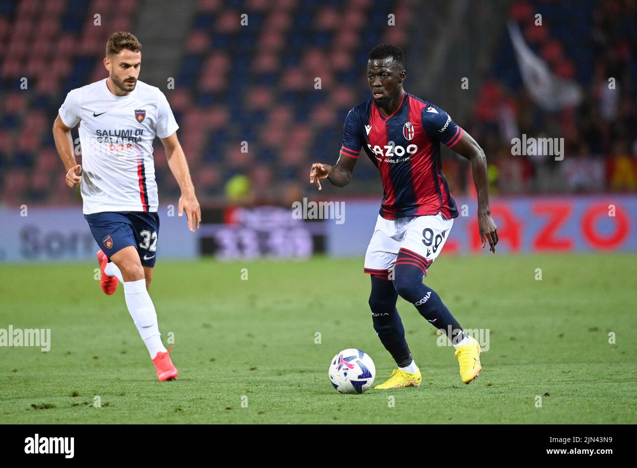 Stade Renato Dall'Ara, Bologne, Italie, 08 août 2022, Musa Barrow en