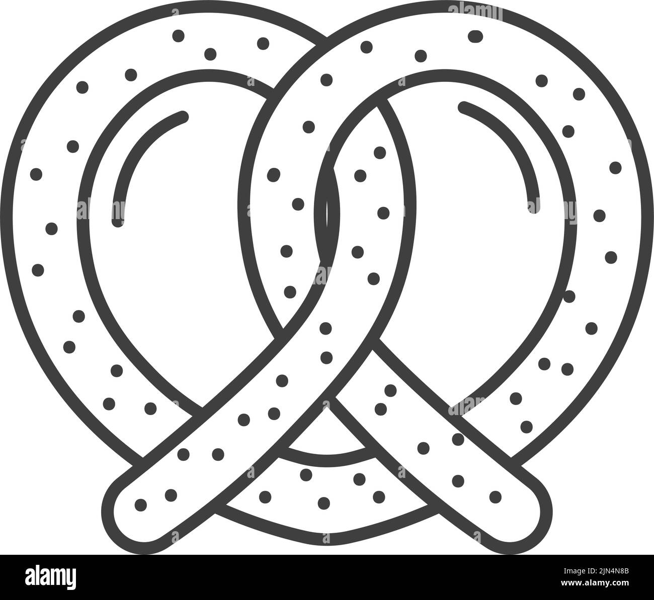 Boulangerie, bretzel pâtisserie du magasin Vector Illustration de Vecteur