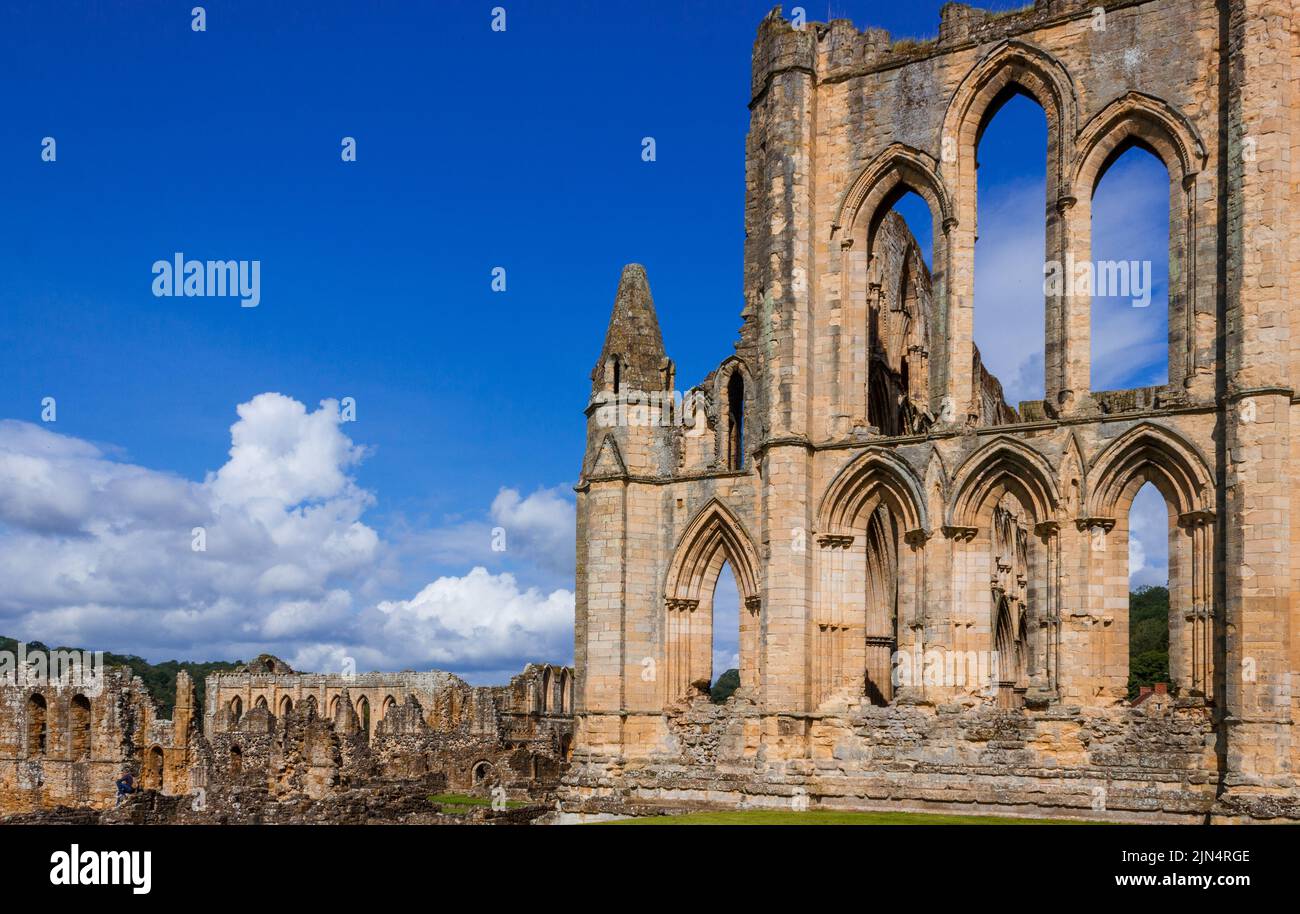 Abbaye de Rievaulx, près de Helmsley, Yorkshire Banque D'Images