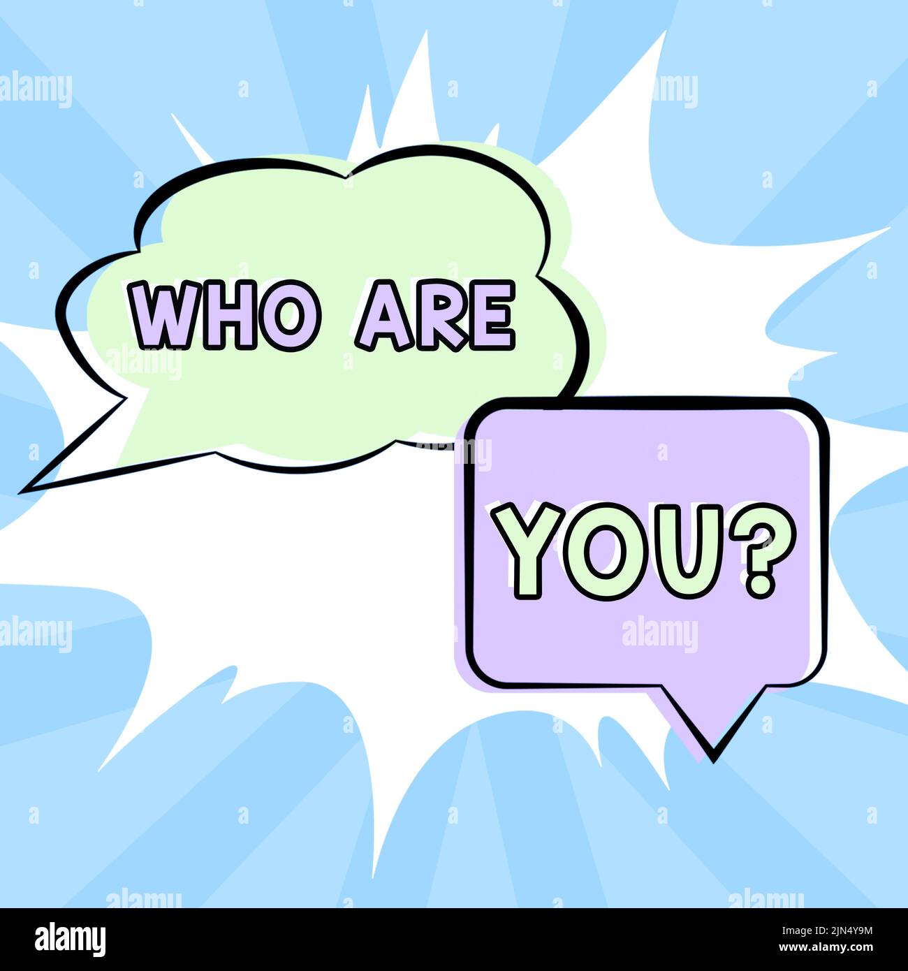 Affichage conceptuel qui êtes-vous. Mot écrit sur présenter Identifiez ...