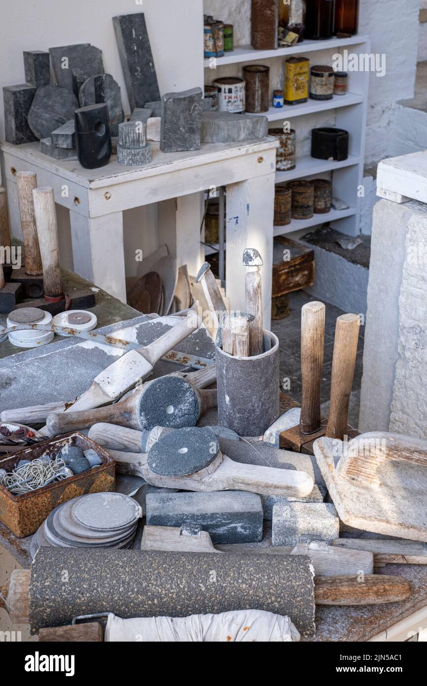 Le musée Barbara Hepworth et le jardin de sculptures de St Ives, en Cornouailles Banque D'Images