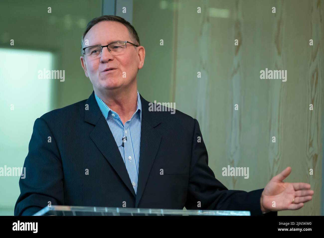 Willie Haughey Entrepreneur et philanthrope écossais Banque D'Images