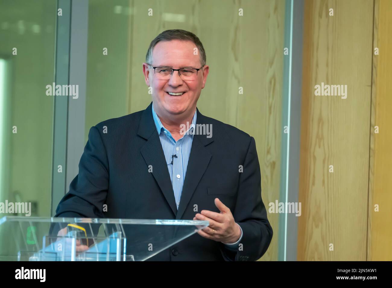 Willie Haughey Entrepreneur et philanthrope écossais Banque D'Images