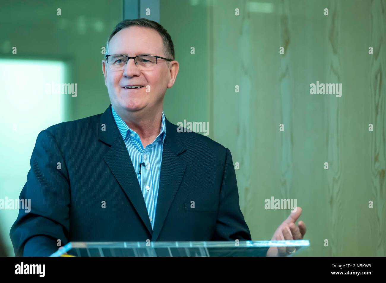 Willie Haughey Entrepreneur et philanthrope écossais Banque D'Images