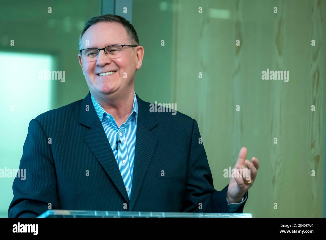 Willie Haughey Entrepreneur et philanthrope écossais Banque D'Images