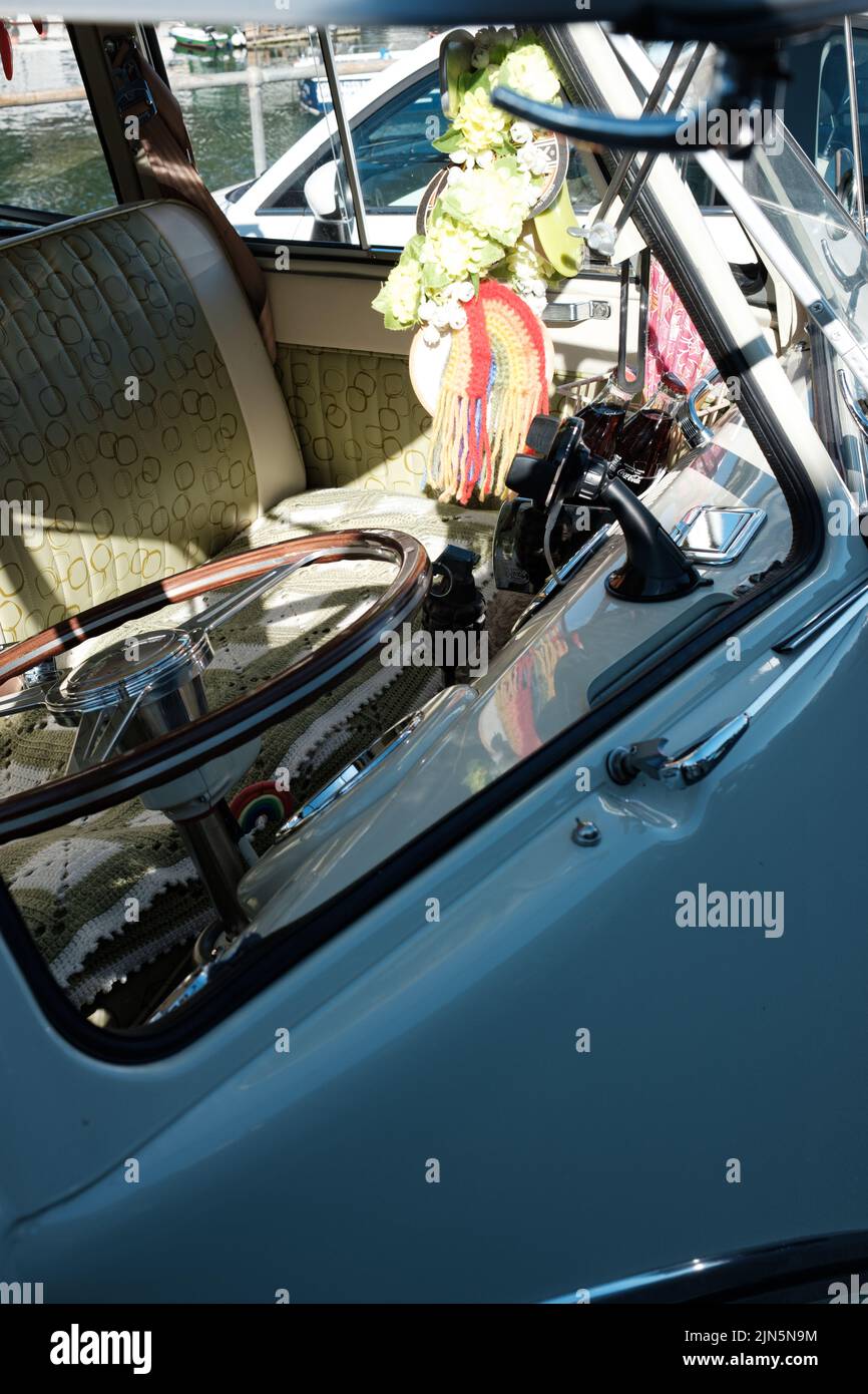 Magnifique cabine de camping VW Splitscreen Banque D'Images