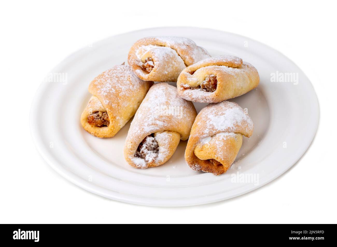 Recette turque : mini tarte aux pommes, biscuits. Nom turc; elmali kurabiye Banque D'Images