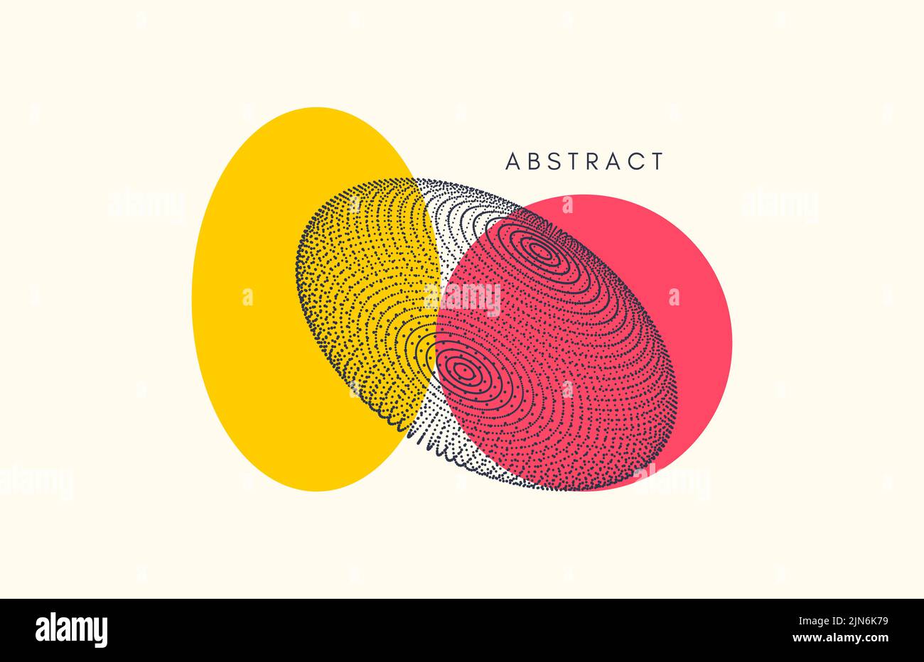Composition abstraite avec des figures géométriques simples. Graphiques d'art moderne. Modèle de conception de couverture. Vecteur pour couverture, brochure ou prospectus. Illustration de Vecteur