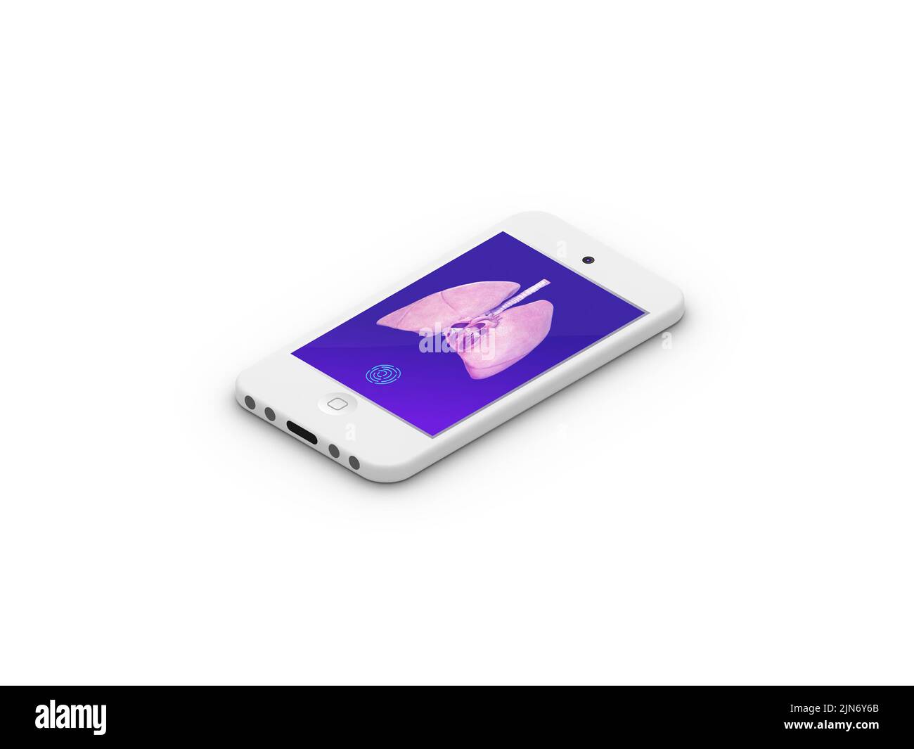 Services hospitaliers, médicaux et de santé en ligne sur l'application smartphone. Hôpital virtuel, consultation médicale en ligne à l'aide d'un technolog d'analyse de données Banque D'Images