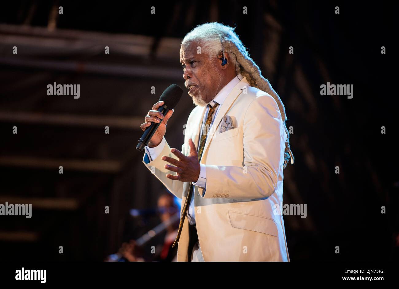 Billy Ocean Live sur scène au Lets Rock Liverpool 2022 Banque D'Images