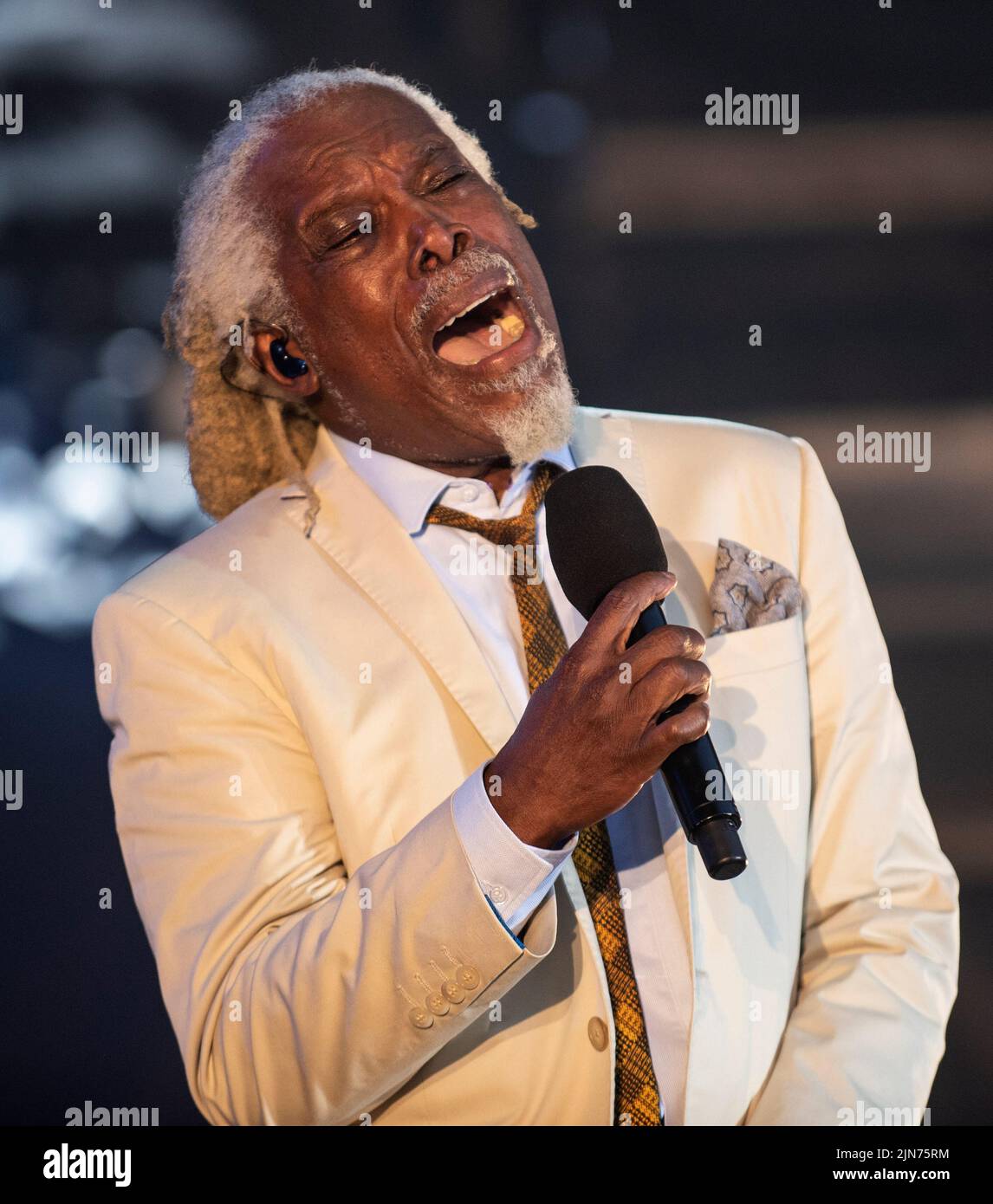 Billy Ocean Live sur scène au Lets Rock Liverpool 2022 Banque D'Images