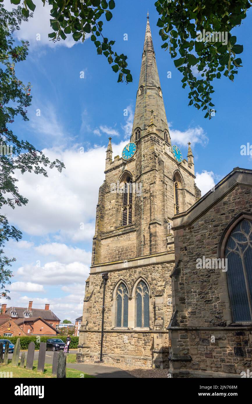 Eglise paroissiale St Mary, Church Walk, Hinckley, Leicestershire, Angleterre, Royaume-Uni Banque D'Images