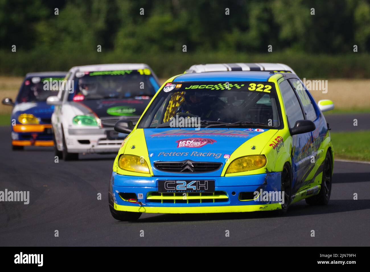 Croft, Angleterre, le 6 août 2022. Jamie Petters pilotant un VTR