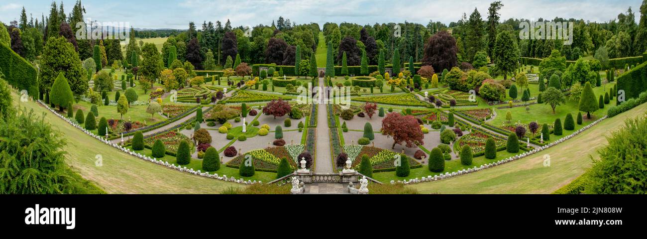 Drummond Castle Gardens, Crieff, Perthshire, Écosse Banque D'Images