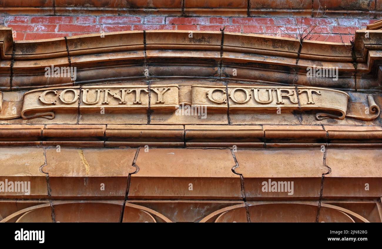 Bureau du revenu intérieur, Warrington, ancien tribunal de comté et immeuble du revenu intérieur à la jonction de Winmarleigh Street, Cheshire, Angleterre, WA1 1Ag Banque D'Images