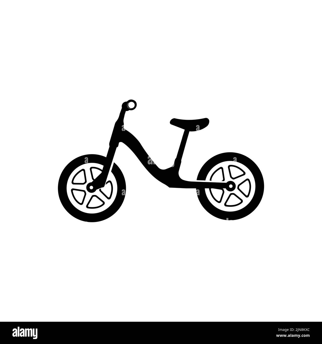 Symbole de vélo Vector, véhicule pour le sport, la course, décontracté, la descente, modèle rétro Illustration de Vecteur