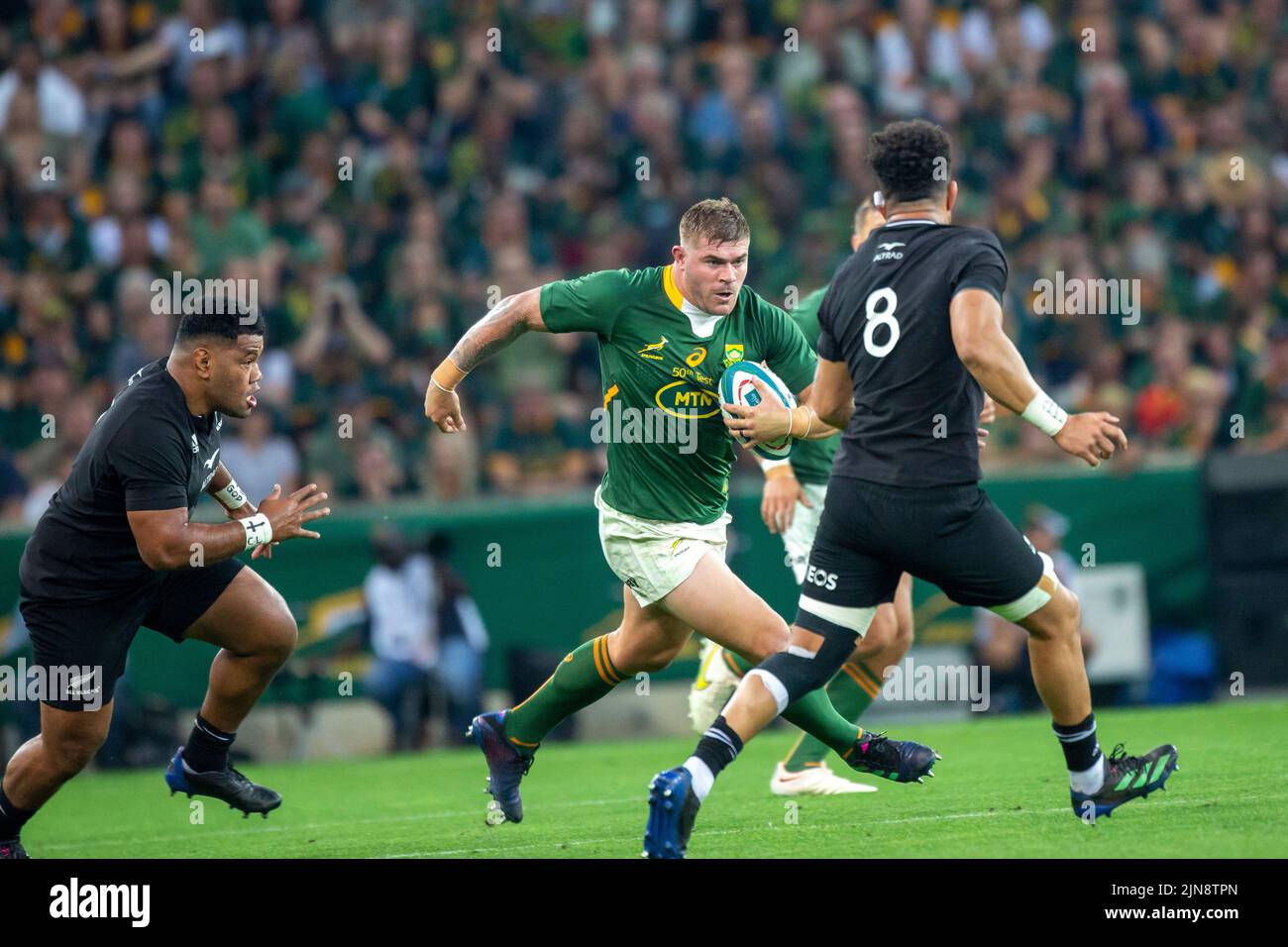 Markx Springbok Malcolm Marx en action dans son Test de 50th. 6 août 2022. Test de ...