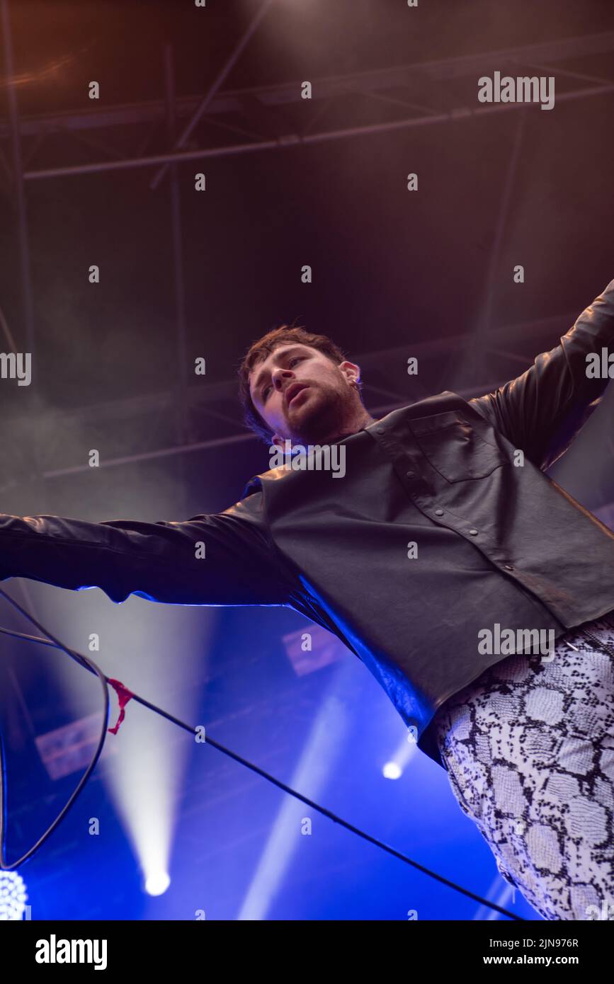 Tom Grennan habite à Coventry Coombe Weekender 3rd août 2019 Banque D'Images