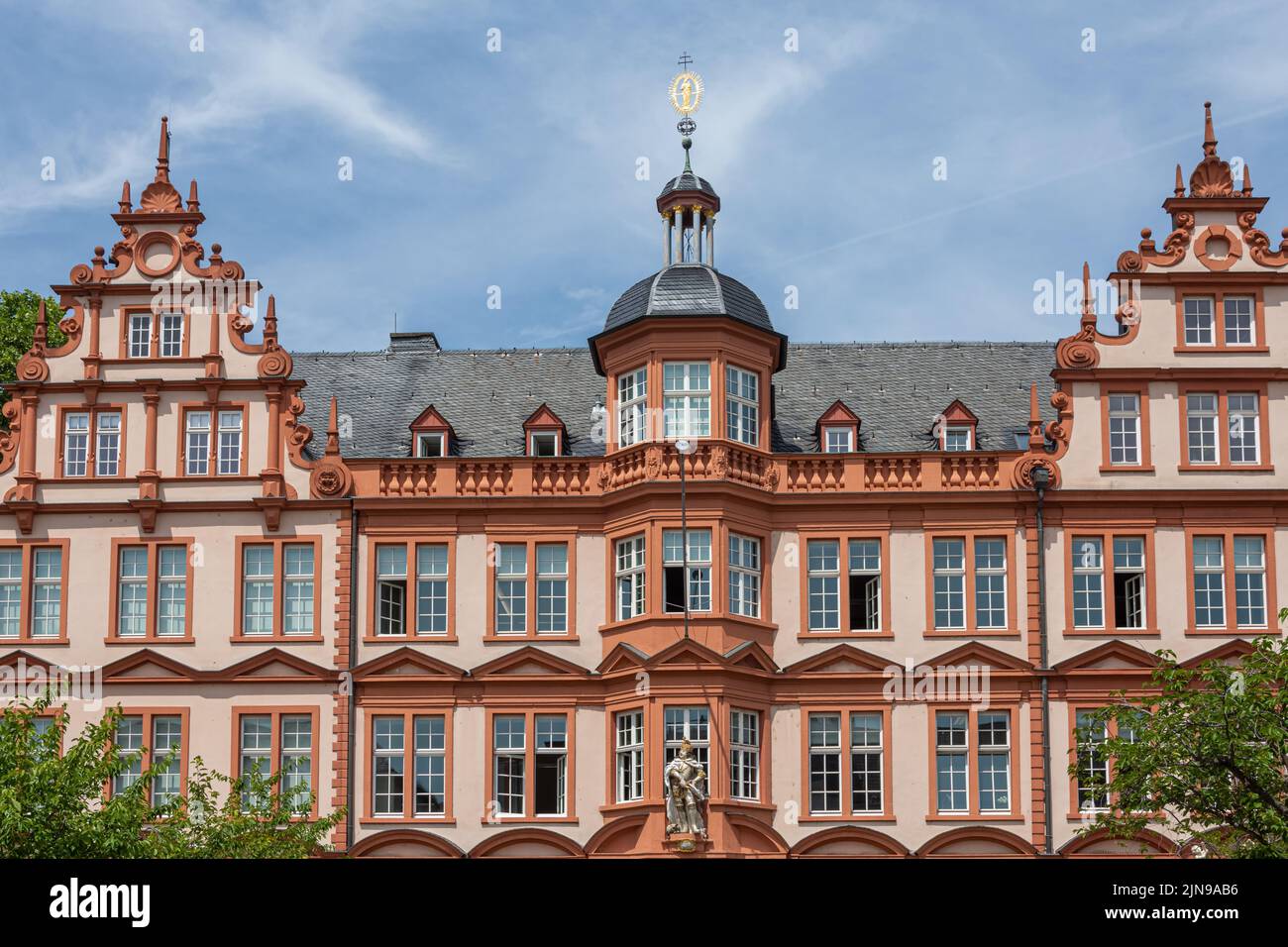La façade du musée Gutenberg à Mayence, Allemagne. Banque D'Images