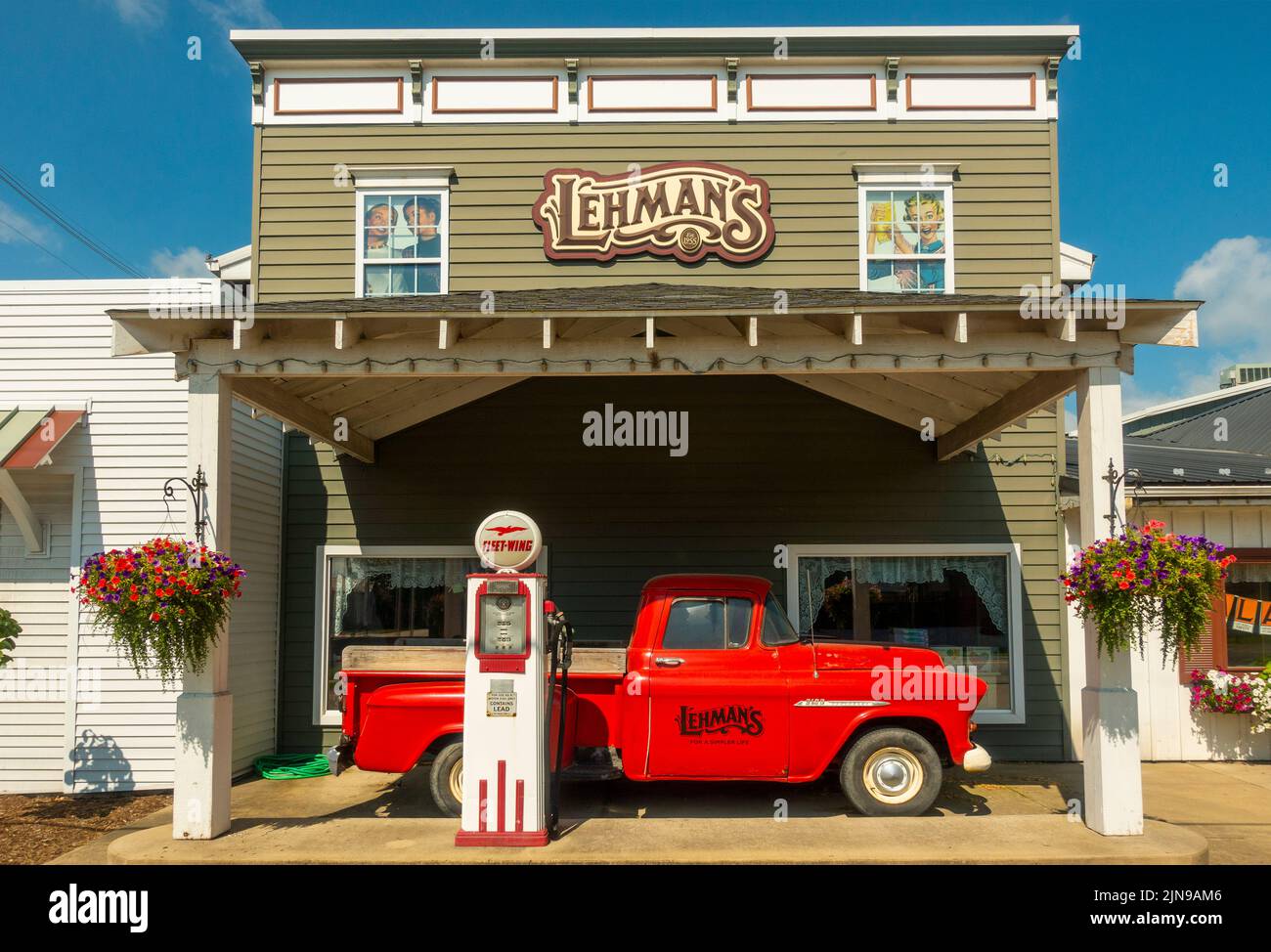 Le magasin de matériel de Lehman à Kidron, Ohio Banque D'Images