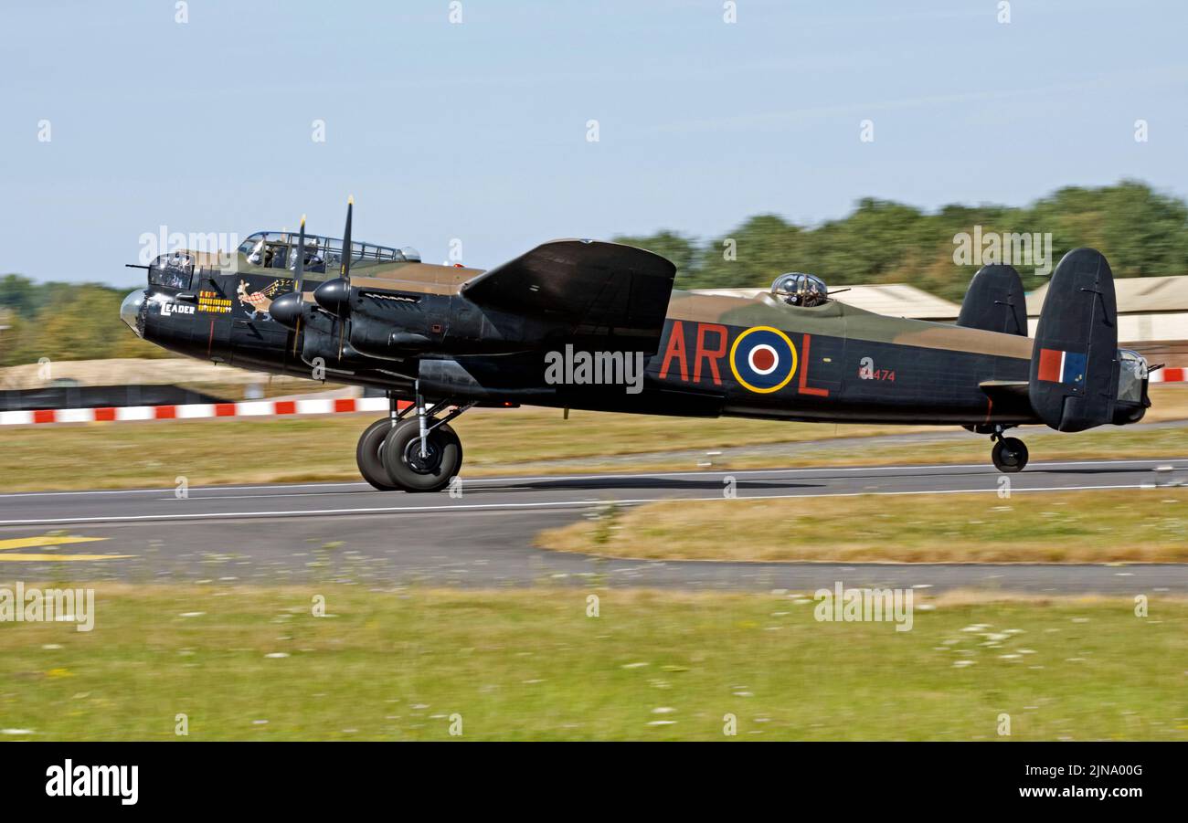 RAF Battle of Britain Memorial Flight Avro Lancaster au Royal International Air Tattoo Banque D'Images