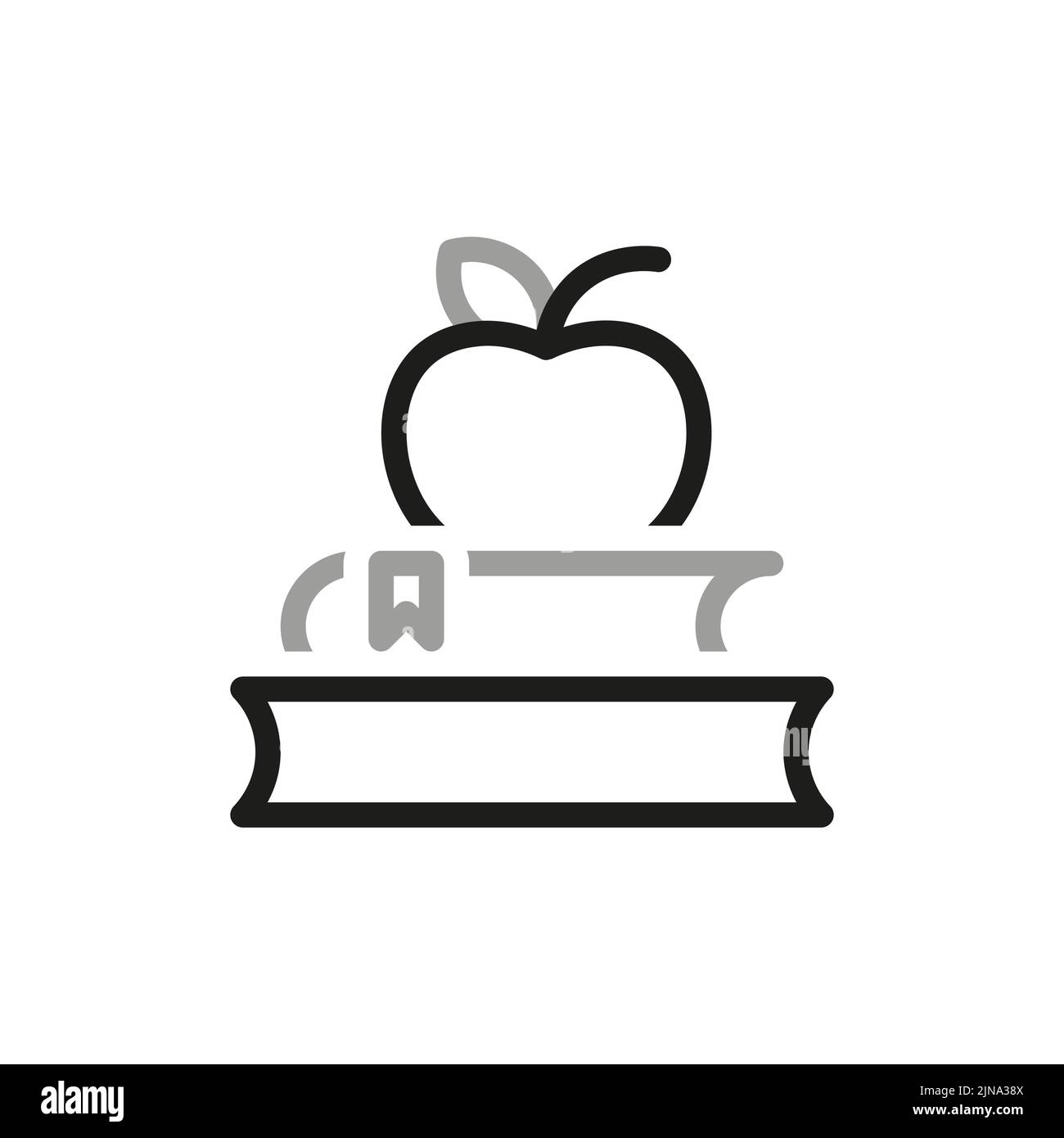 Simple des icônes de la ligne vectorielle de la rentrée. Icône éducation. Contient des icônes telles que les livres et Apple. Illustration de Vecteur