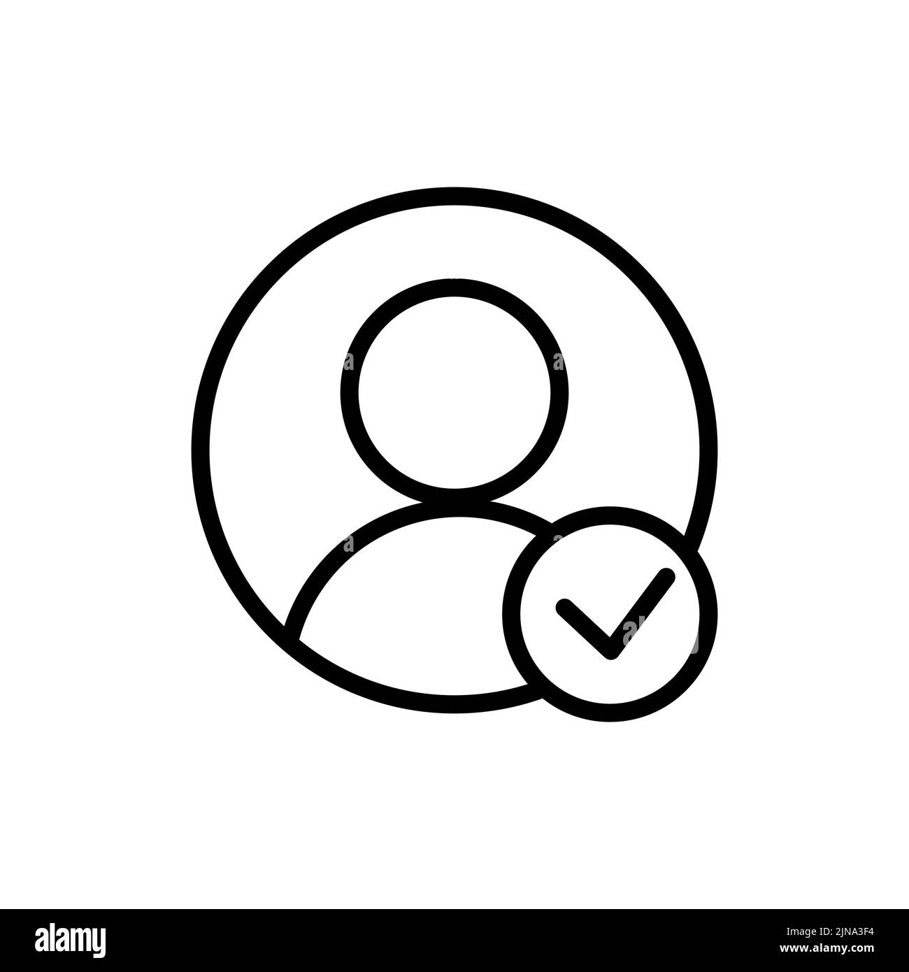 Illustration du vecteur de l'icône de repère de profil Illustration de Vecteur