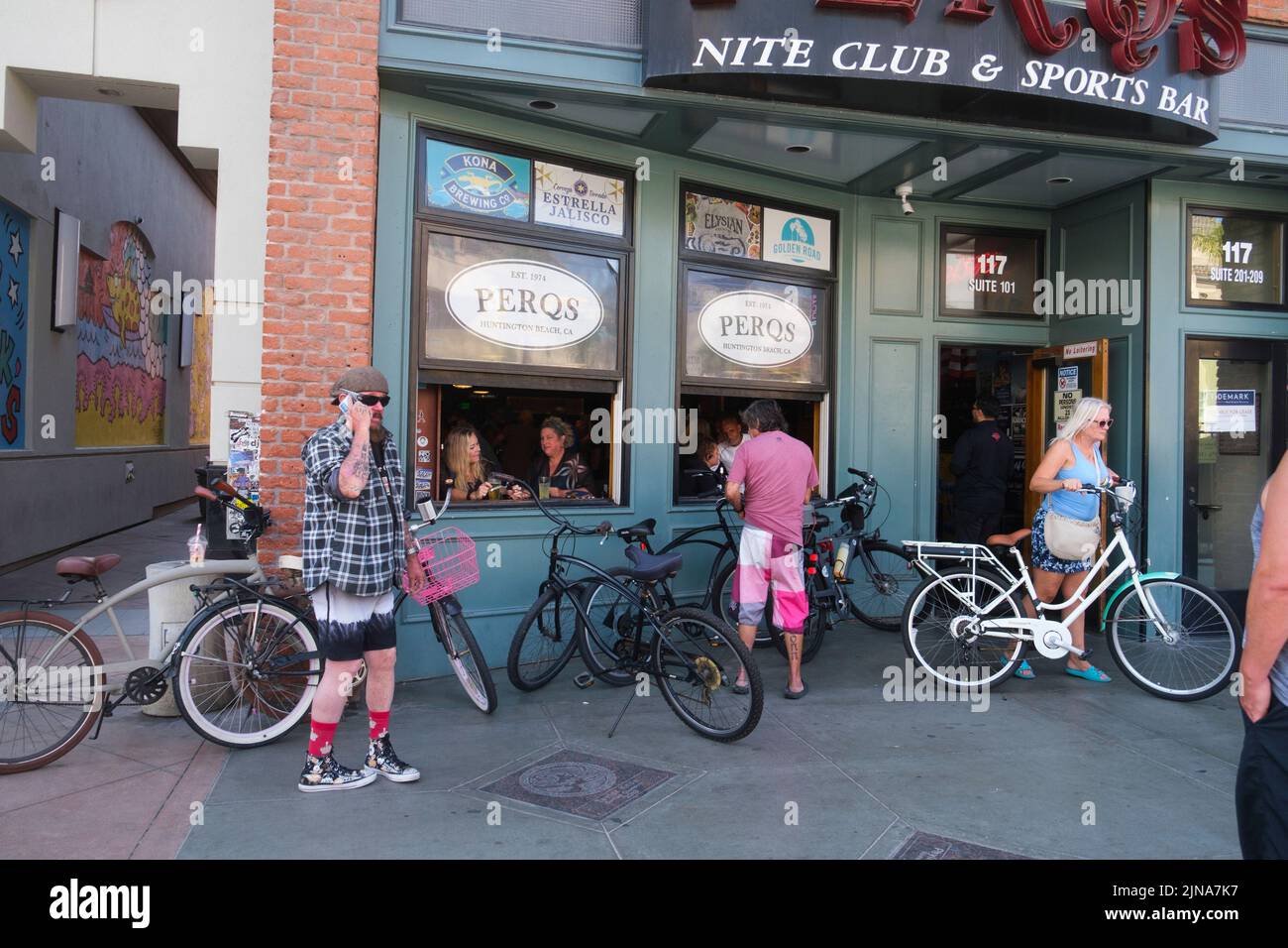 Sports Bar, Huntington Beach, Californie, États-Unis d'Amérique Banque D'Images