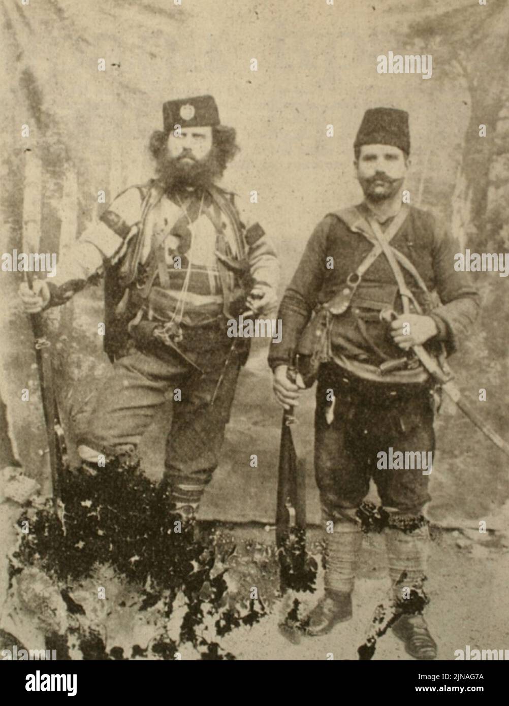 Tane Nikolpv et Chetnik Banque D'Images
