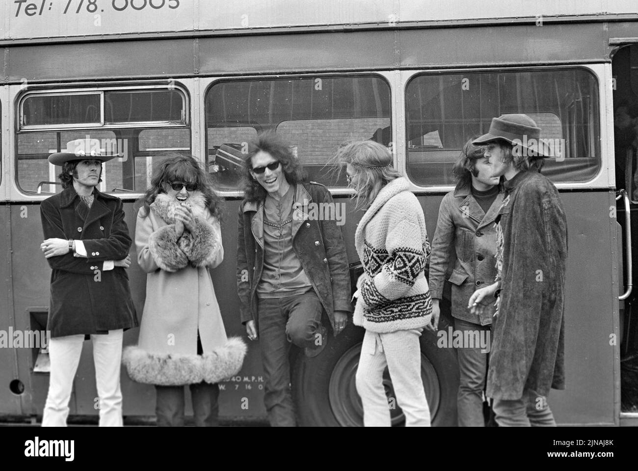 GROUPE de rock américain JEFFERSON AIRPLANE lors de leur voyage au concert malin du Bath Festival en juin 1970 Banque D'Images