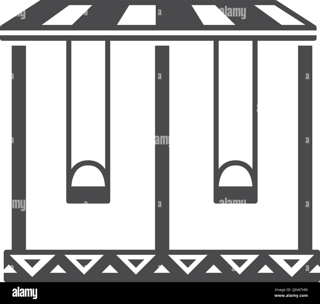 Icône de suspension. Activités de plein air amusantes pour les enfants Illustration de Vecteur