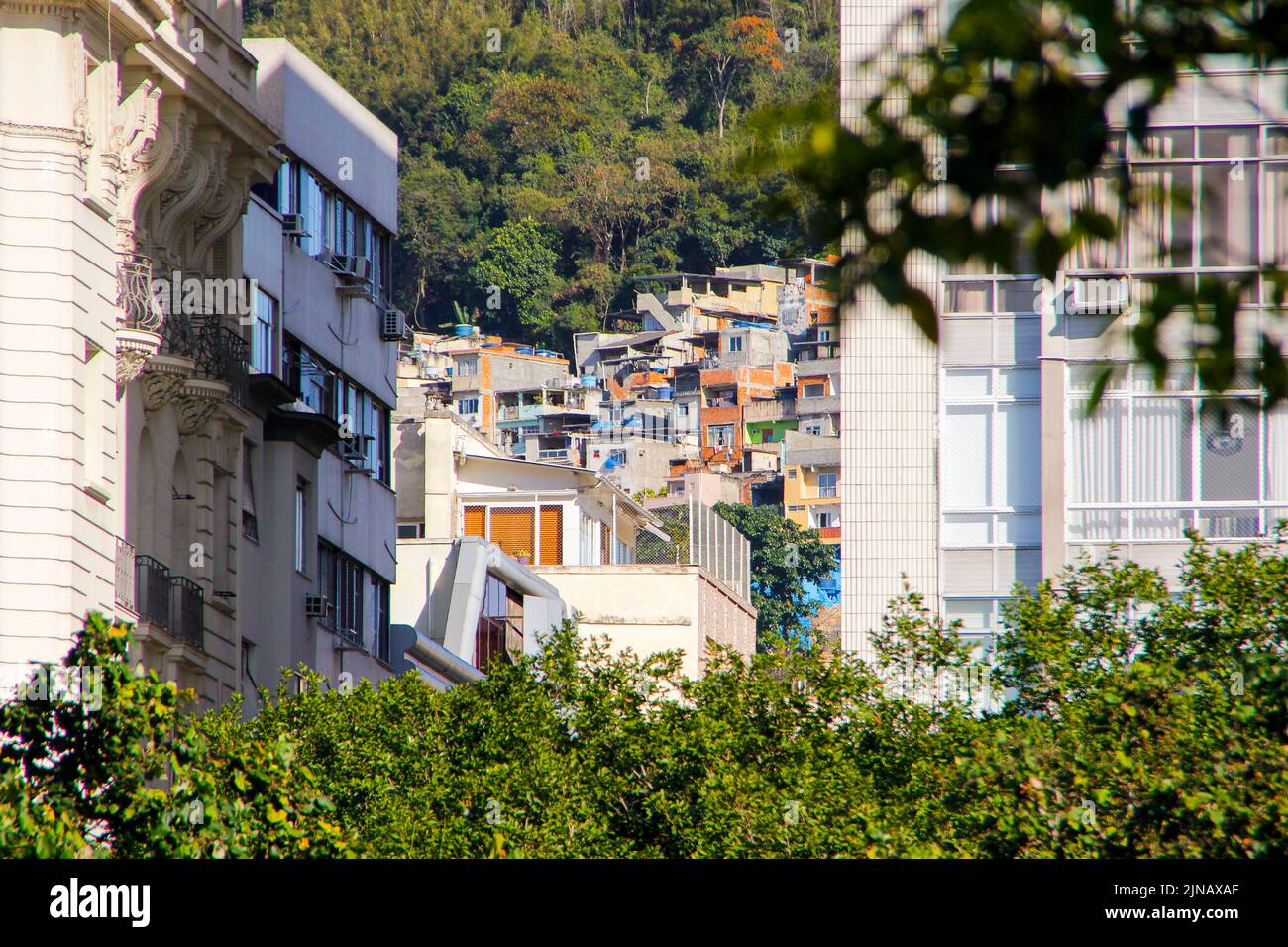 Favela da Tavares bastos rio de janeiro, brésil Banque D'Images