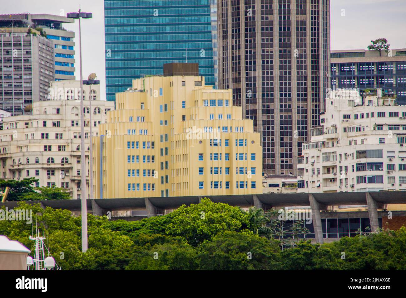 bâtiments du centre de la ville de rio de janeiro, brésil. Banque D'Images