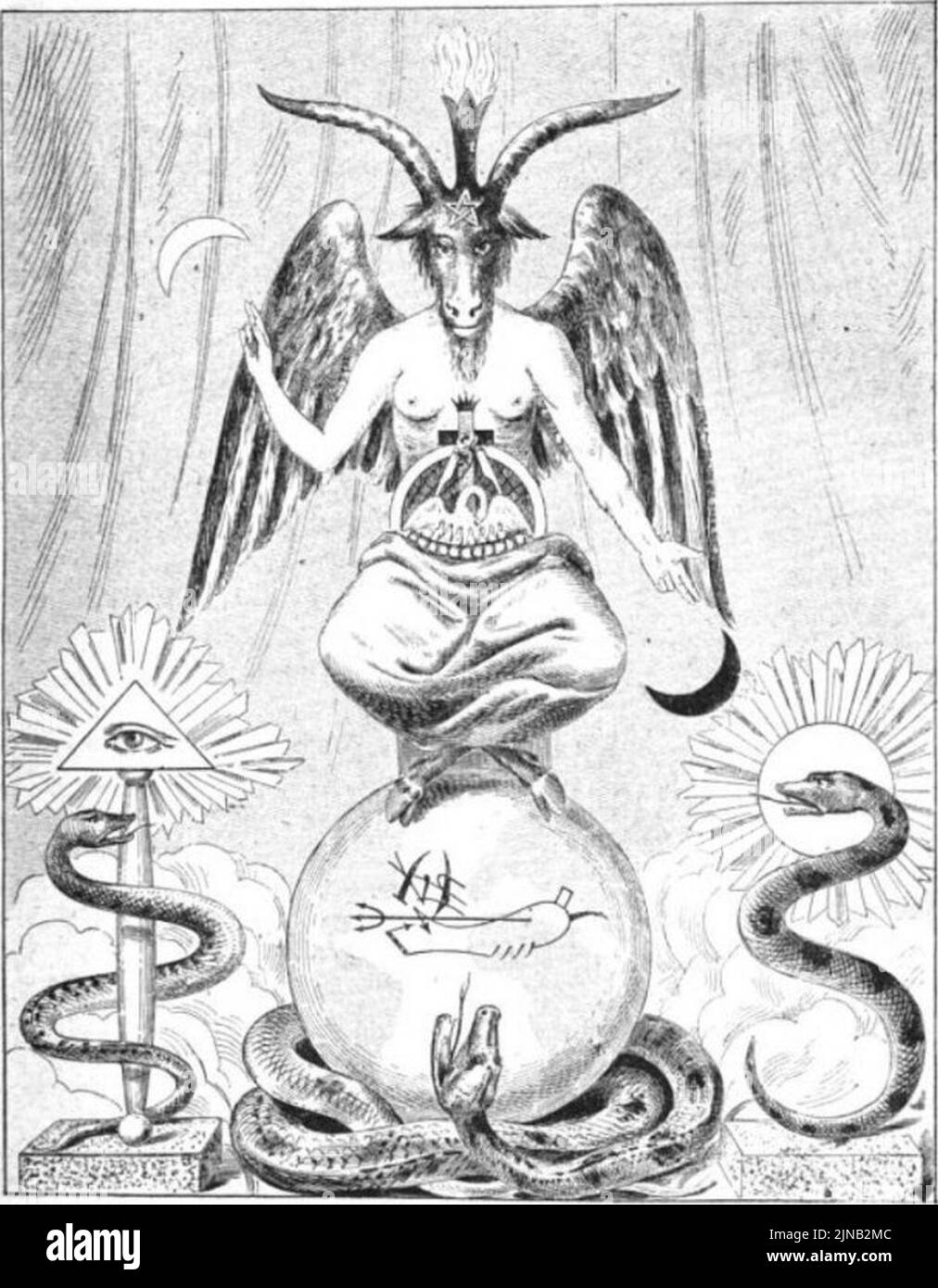 Taxil, Hacks, le Diable au XIXème siècle, p89 Banque D'Images