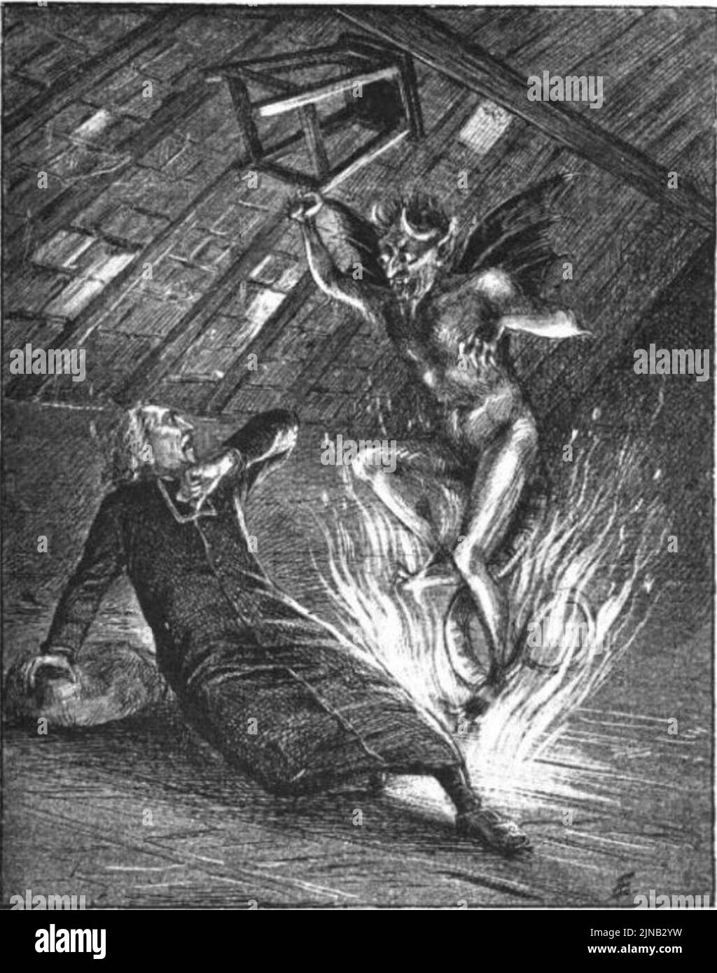 Taxil, Hacks, le Diable au XIXème siècle, p649 Banque D'Images